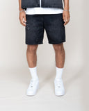 EPTM DOUBLE KNEE DENIM SHORTS - BLACK