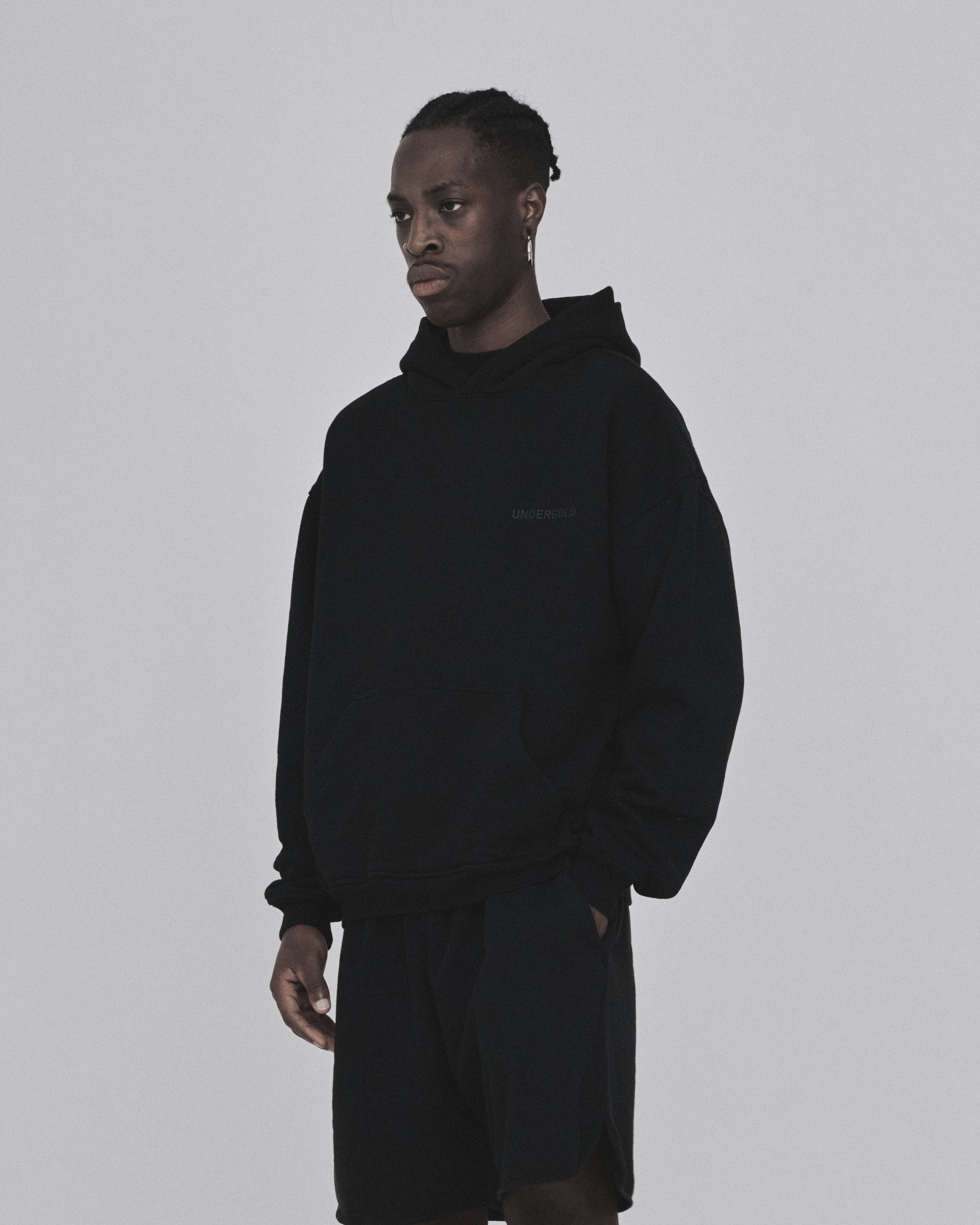 Solid III Basic Hoodie Black