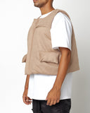 EPTM SUEDE BUBBLE VEST-TAN