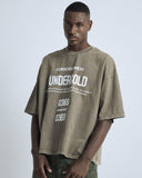 Transfiguration Consciousness Boxy Tshirt Concrete Brown