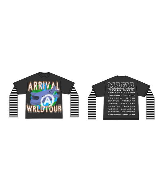 ARRIVAL WRLD TOUR LAYERED TEE