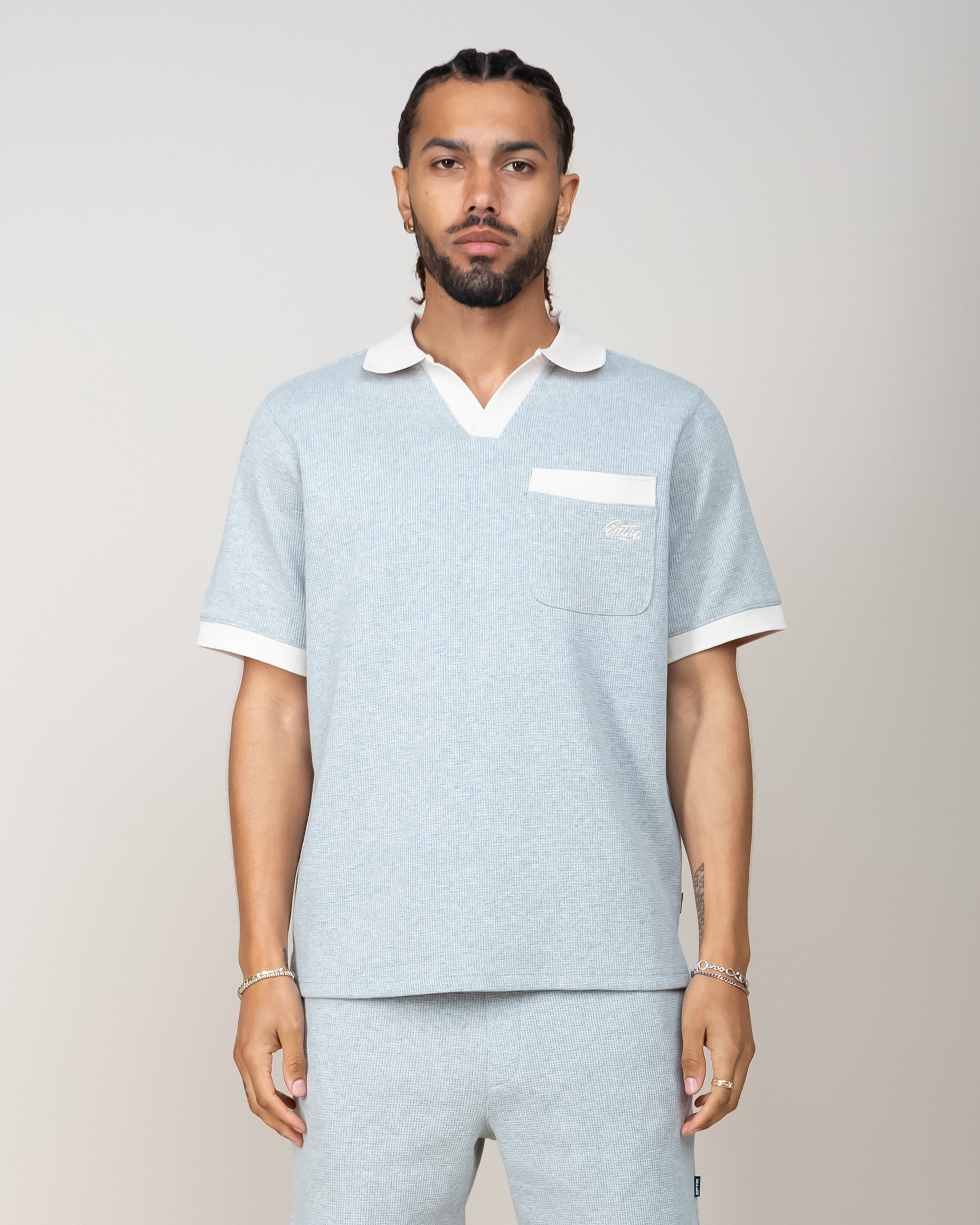 EPTM VALLEY POLO-HEATHER GREY