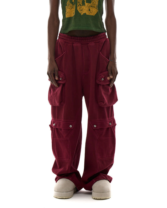 TRAVIS CARGO PANTS // BURGUNDY