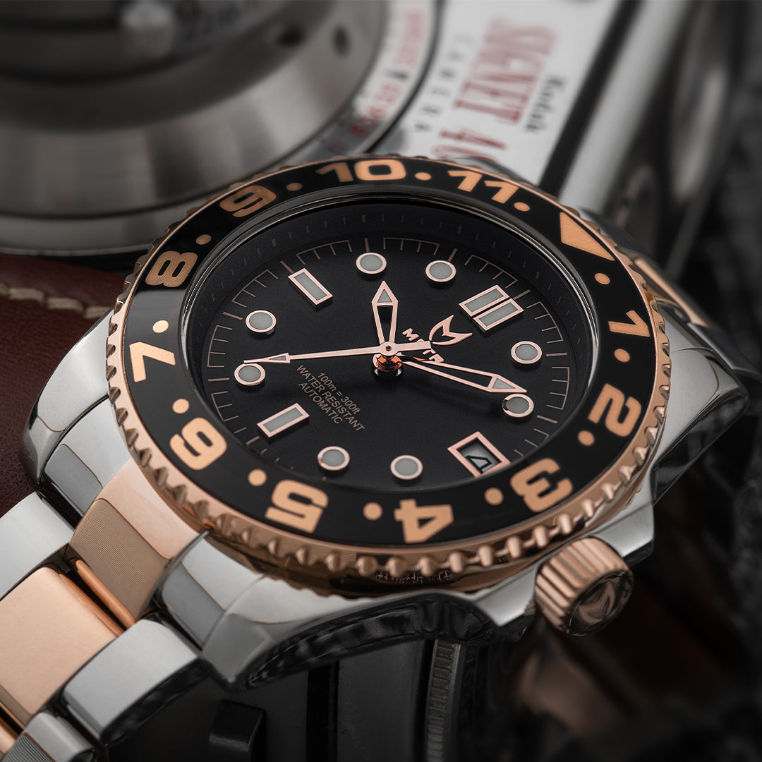 VO117SSV2 - VOYAGER SILVER / ROSE GOLD WATCH