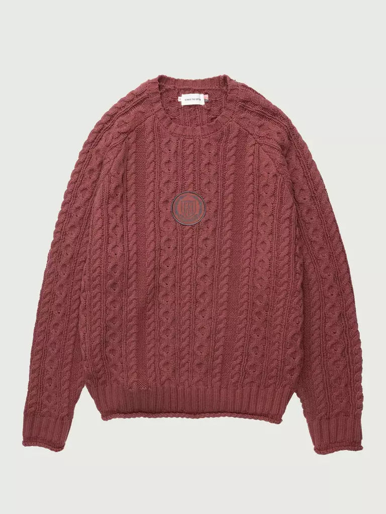 HONOR THE GIFT HTG® Cable Knit Jumper - Maroon